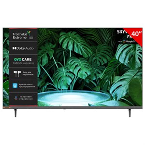 Телевизор SKYWORTH 40E55G, 40" (102 см), 1920x1080, LED, FULL HD, 16:9, Google TV, Wi-Fi, 60 Гц, черный - фото 10007685