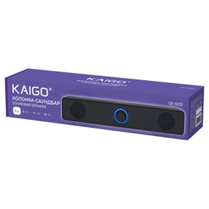 Колонка-саундбар KAIGO (КАЙГО) GE-1002, 6 Вт, AUX, USB, черная, 514223 - фото 10135335