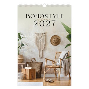 Календарь на гребне с ригелем 2027 г., 30х45 см, BRAUBERG, "Бохо", 118376 - фото 10543645