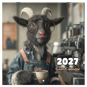 Календарь настенный перекидной 2027 г., BRAUBERG, 12 листов, 28,5х57 см, "Goat calendar", 118417 - фото 10543690