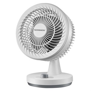 Вентилятор настольный SONNEN FT-160, 40 Вт, 23 см, 3 скорости, вращение на 60°, механическое управление, белый, 457784 - фото 10646282