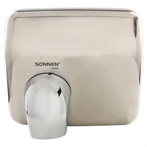 Сушилка для рук SONNEN HSD-A9019, 2300 Вт, антивандальная, 80 м/с, IPX4, нержавеющая сталь, серебристая, 701869 - фото 10875364