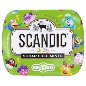 Драже освежающие SCANDIC без сахара со вкусом "Яблоко", 14 г, СМЕШАРИКИ - фото 10924662