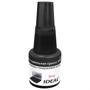 Краска штемпельная TRODAT IDEAL 7014, черная, 24 мл, на водно-глицериновой основе, 206915/219403 - фото 10932450