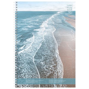 Тетрадь А4, 96 л., HATBER, гребень, клетка, глянцевый УФ-лак, карман, "Aqualife", 094203, 96Ткм4В1гр_2339 - фото 11004823
