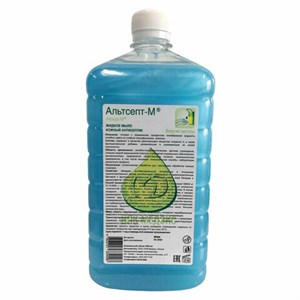 Мыло жидкое антибактериальное 1 л, АЛЬТСЕПТ М, крышка - фото 11364995
