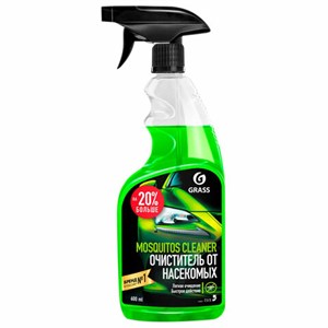 Средство для удаления остатков насекомых, 600 мл, GRASS MOSQUITOS CLEANER, триггер, 110372 - фото 11365658