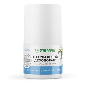 Дезодорант 50 мл, SYNERGETIC "Без запаха", роликовый, натуральный, 300015 - фото 11365733
