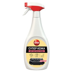 Средство по уходу за кожаными изделиями 400 мл BAGI СУПЕР КОЖА, распылитель, H-208498-N - фото 11395388