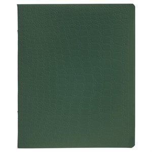 Тетрадь А5, 48 л., HATBER, скоба, клетка, soft-touch ламинация, тиснение КРОКО, "СОЛО_Пихтовый", 096329, 48Т5лтВ1 - фото 12242428