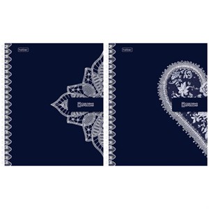 Тетрадь А5, 96 л., HATBER, гребень, клетка, Soft-touch ламинация, "Кружево" (микс в спайке), 096293, 96Т5лВ1гр - фото 12242438