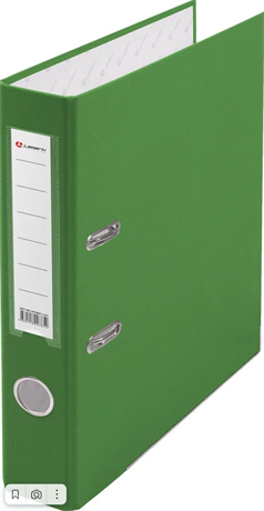 Папка-регистратор Lamark 50 мм светло-зеленый, металлический уголок - фото 1704408