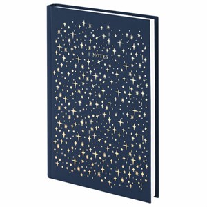 Ежедневник недатированный А5 (145х215 мм), ламинированная обложка с фольгой, 128 л., STAFF, "Stars", 113522 - фото 2562643