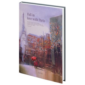 Ежедневник недатированный А5 (145х215 мм), ламинированная обложка, 128 л., STAFF, "Love in Paris", 113531 - фото 2562756