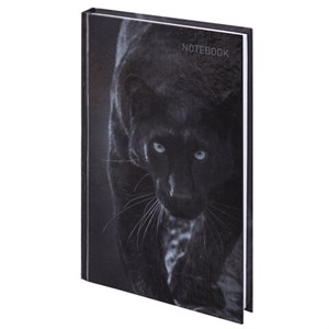 Блокнот А5 (134х206 мм), 96 л., твёрдый, клетка, STAFF, "Пантера", 114432 - фото 2565357