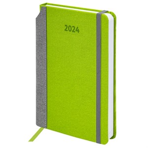Ежедневник датированный 2024 А5 138x213 мм, BRAUBERG "Mosaic", под кожу, зеленый, 114903 - фото 2567936