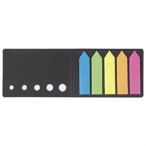 Закладки клейкие неоновые STAFF "СТРЕЛКИ", 50х12 мм, 100 штук (5 цветов х 20 листов), в картонной книжке, 129358 - фото 2575367