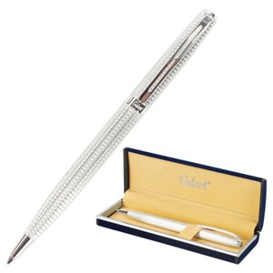 Ручка подарочная шариковая GALANT "Royal Platinum", корпус серебристый, хромированные детали, пишущий узел 0,7 мм, синяя, 140962 - фото 2577410