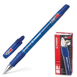 Ручка шариковая STABILO "Exam Grade", СИНЯЯ, корпус синий, узел 0,8 мм, линия письма 0,4 мм, 588/G-41 - фото 2578397
