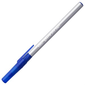 Ручка шариковая с грипом BIC "Round Stic Exact", СИНЯЯ, корпус серый, узел 0,7 мм, линия письма 0,28 мм, 918543 - фото 2578620