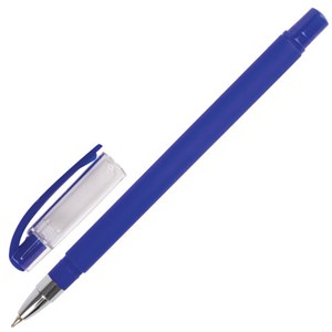 Ручка шариковая масляная BRAUBERG "Matt", СИНЯЯ, корпус синий, узел 0,7 мм, линия письма 0,35 мм, 142486 - фото 2579669