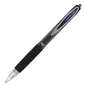 Ручка гелевая автоматическая UNI-BALL (Япония) "Signo", СИНЯЯ, корпус тонированный, узел 0,7 мм, линия письма 0,4 мм, UMN-207 BLUE - фото 2579860
