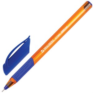 Ручка шариковая масляная BRAUBERG "Extra Glide GT Tone Orange", СИНЯЯ, узел 0,7 мм, линия письма 0,35 мм, 142923 - фото 2580684