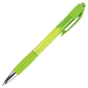Ручка шариковая автоматическая с грипом BRAUBERG SUPER, СИНЯЯ, корпус зеленый, пишущий узел 0,7 мм, линия письма 0,35 мм, 143370 - фото 2581614