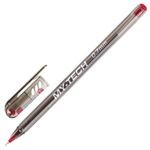 Ручка шариковая масляная PENSAN "My-Tech", КРАСНАЯ, игольчатый узел 0,7 мм, линия письма 0,35 мм, 2240/25 - фото 2581708