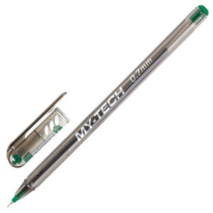 Ручка шариковая масляная PENSAN "My-Tech", ЗЕЛЕНАЯ, игольчатый узел 0,7 мм, линия 0,35 мм, 2240/25 - фото 2581713