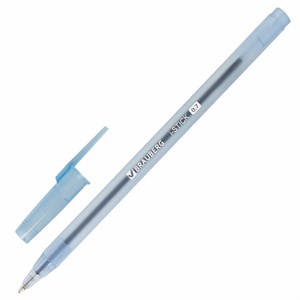 Ручка шариковая BRAUBERG "i-STICK" СИНЯЯ, пишущий узел 0,7 мм, линия письма 0,35 мм, 143442 - фото 2581922