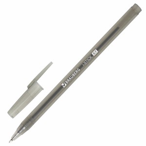 Ручка шариковая BRAUBERG "i-STICK", ЧЕРНАЯ, пишущий узел 0,7 мм, линия письма 0,35 мм, 143443 - фото 2581942