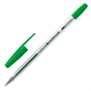 Ручка шариковая BRAUBERG "M-500 CLASSIC", ЗЕЛЕНАЯ, корпус прозрачный, узел 0,7 мм, линия письма 0,35 мм, 143447 - фото 2581963