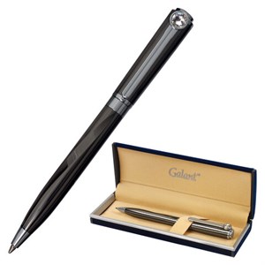 Ручка подарочная шариковая GALANT "VITRUM", корпус металл, детали серебристые, узел 0,7 мм, синяя, 143504 - фото 2582320
