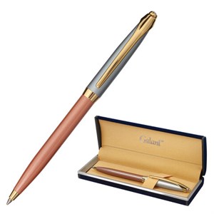 Ручка подарочная шариковая GALANT "DECORO ROSE", корпус хром/розовый, детали золотистые, узел 0,7 мм, синяя, 143505 - фото 2582335