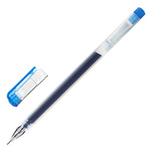 Ручка гелевая STAFF "Basic" GP-675, СИНЯЯ, длина письма 1000 м, игольчатый узел 0,5 мм, линия письма 0,35 мм, 143674 - фото 2583038
