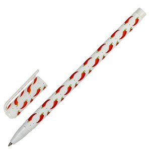 Ручка шариковая BRAUBERG SOFT TOUCH STICK "CHILI PEPPER", СИНЯЯ, мягкое покрытие, узел 0,7 мм, 143708 - фото 2583311