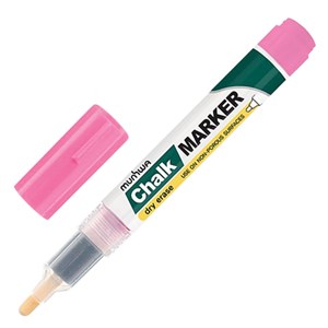 Маркер меловой MUNHWA "Chalk Marker", 3 мм, РОЗОВЫЙ, сухостираемый, для гладких поверхностей, CM-10 - фото 2590683