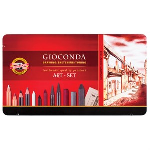 Набор художественный KOH-I-NOOR "Gioconda", 39 предметов, металлическая коробка, 8891000001PL - фото 2595722