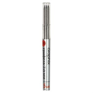 Грифели для карандаша цангового 2 мм, BRUNO VISCONTI Graphix, КОМПЛЕКТ 5 штук, HB, 21-0043 - фото 2597220