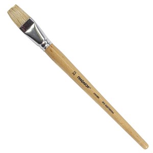 Кисть ПИФАГОР, ЩЕТИНА, плоская, № 22, деревянная лакированная ручка, пакет с подвесом, 200880 - фото 2607199