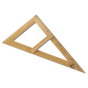 Треугольник для классной доски (треугольник классный), деревянный, 60х30х40 см, прямоугольный, С364 - фото 2608266