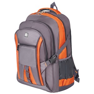 Рюкзак BRAUBERG DELTA универсальный, 3 отделения, серый/оранжевый, "SpeedWay 2", 46х32х19 см, 224448 - фото 2614039