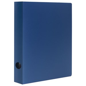 Папка на 2 кольцах STAFF, 40 мм, синяя, до 300 листов, 0,5 мм, 225720 - фото 2615572