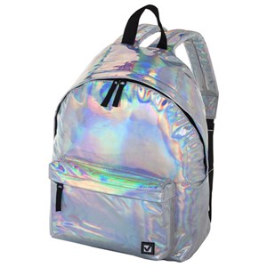 Рюкзак BRAUBERG GLOSSY универсальный, блестящий, серебро, 41х32х14 см, 226421 - фото 2615959