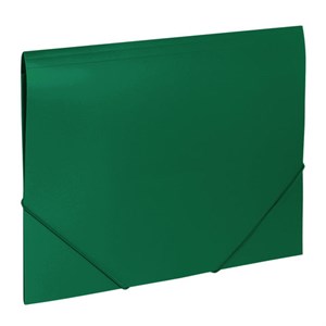 Папка на резинках BRAUBERG "Office", зеленая, до 300 листов, 500 мкм, 227710 - фото 2620852