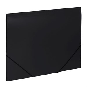 Папка на резинках BRAUBERG "Office", черная, до 300 листов, 500 мкм, 227713 - фото 2620856