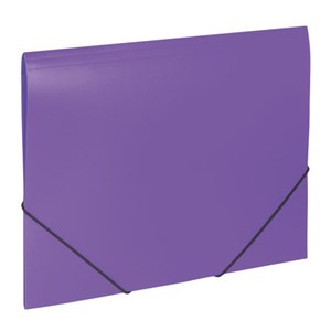 Папка на резинках BRAUBERG "Office", фиолетовая, до 300 листов, 500 мкм, 228081 - фото 2621034