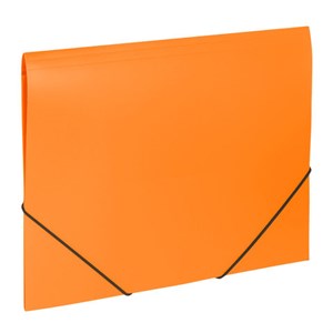 Папка на резинках BRAUBERG "Office", оранжевая, до 300 листов, 500 мкм, 228084 - фото 2621037