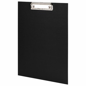 Доска-планшет STAFF "EVERYDAY" с прижимом А4 (225х316 мм), картон/бумвинил, РОССИЯ, черная, 229051 - фото 2622974